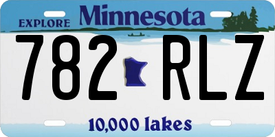 MN license plate 782RLZ