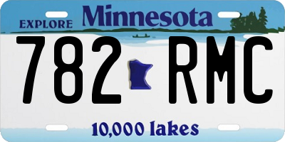 MN license plate 782RMC