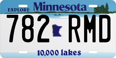 MN license plate 782RMD
