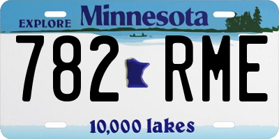 MN license plate 782RME