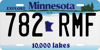 MN license plate 782RMF