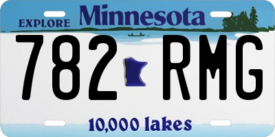 MN license plate 782RMG