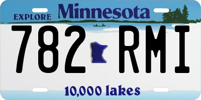 MN license plate 782RMI