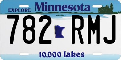 MN license plate 782RMJ