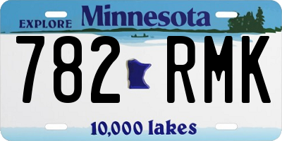 MN license plate 782RMK