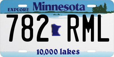 MN license plate 782RML