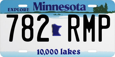 MN license plate 782RMP