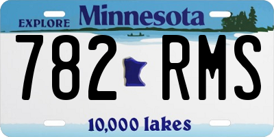 MN license plate 782RMS