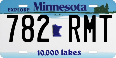 MN license plate 782RMT