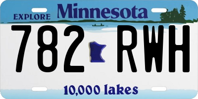 MN license plate 782RWH