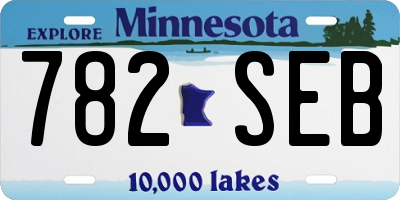 MN license plate 782SEB