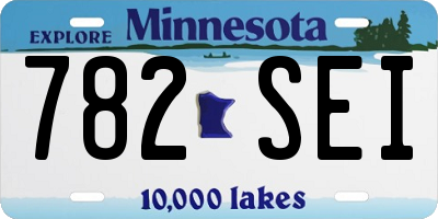 MN license plate 782SEI