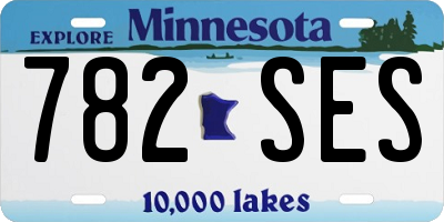 MN license plate 782SES