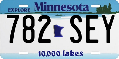 MN license plate 782SEY