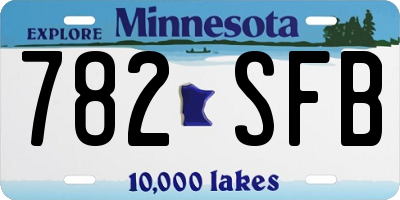 MN license plate 782SFB