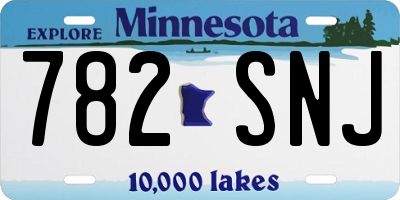 MN license plate 782SNJ