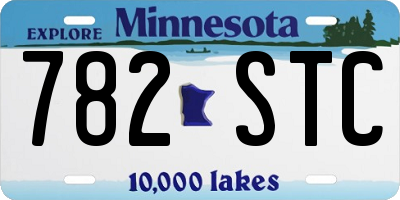 MN license plate 782STC