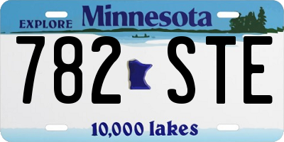 MN license plate 782STE