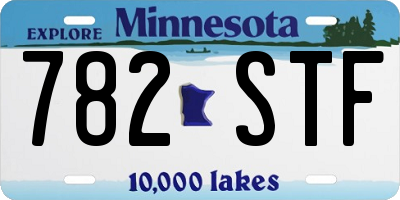 MN license plate 782STF