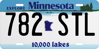 MN license plate 782STL