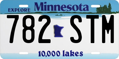 MN license plate 782STM