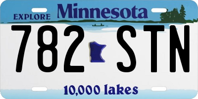MN license plate 782STN