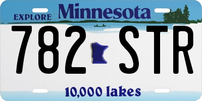 MN license plate 782STR