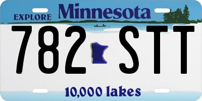 MN license plate 782STT
