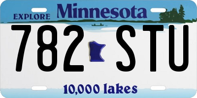 MN license plate 782STU