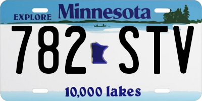 MN license plate 782STV
