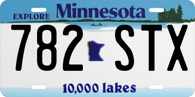 MN license plate 782STX