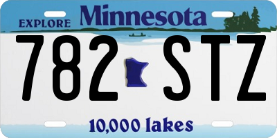 MN license plate 782STZ