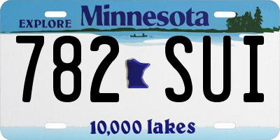 MN license plate 782SUI