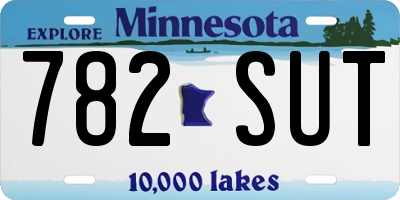 MN license plate 782SUT