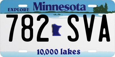 MN license plate 782SVA