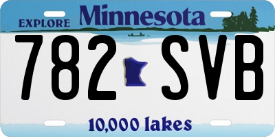 MN license plate 782SVB