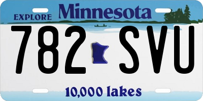 MN license plate 782SVU