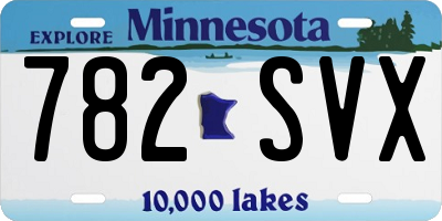 MN license plate 782SVX