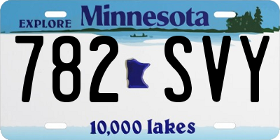 MN license plate 782SVY