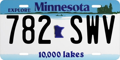 MN license plate 782SWV