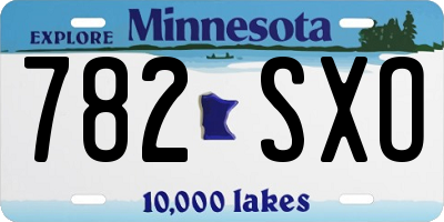 MN license plate 782SXO