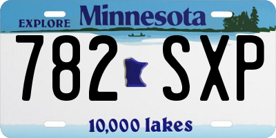MN license plate 782SXP