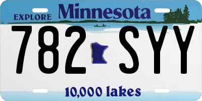 MN license plate 782SYY