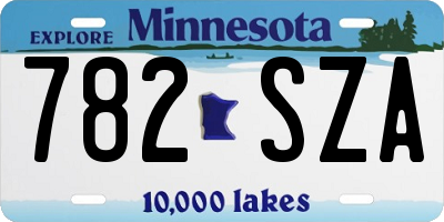 MN license plate 782SZA