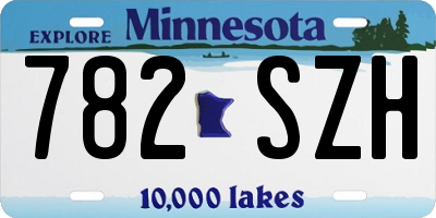 MN license plate 782SZH