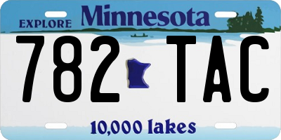 MN license plate 782TAC