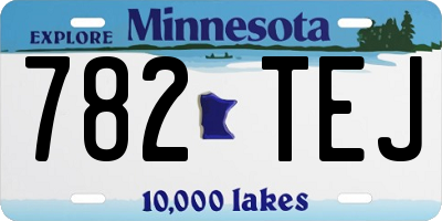 MN license plate 782TEJ