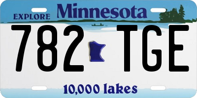 MN license plate 782TGE