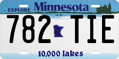 MN license plate 782TIE