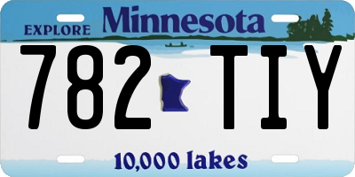 MN license plate 782TIY